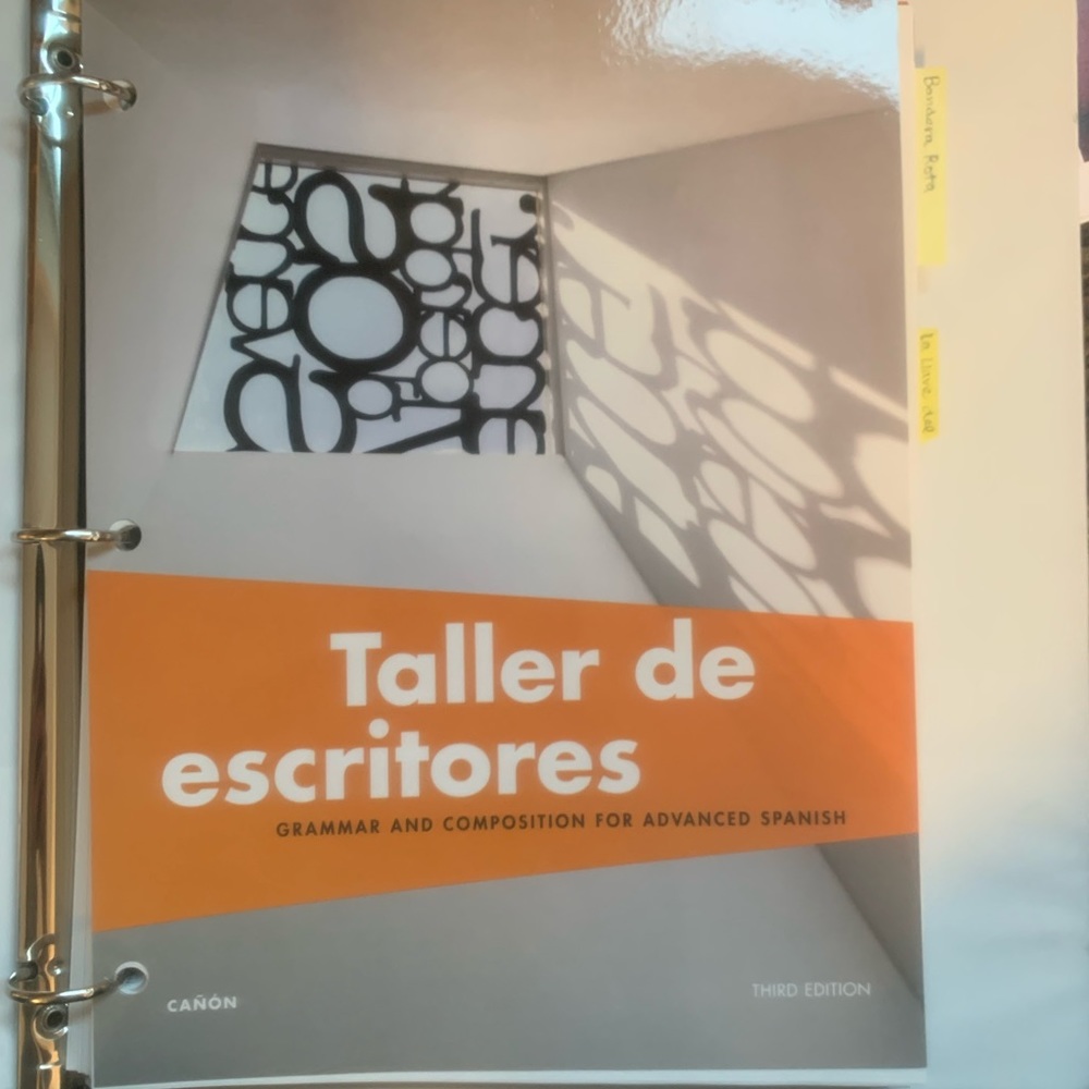 Taller de escritores third edition